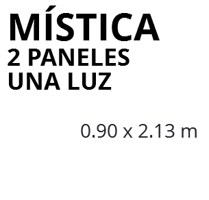 mística 2 paneles una luz PT22 0.90 x 2.13 m 