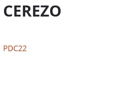 CEREZO Figura: 0.60 x 1.33 m. PDC22 Plástico 0.70 m. x 1.80 m.
