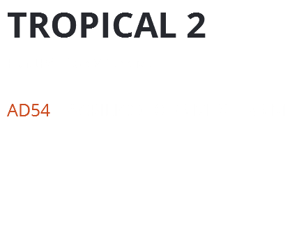 TROPICAL 2 Figura: 0.63 x 1.33 m. AD54 Acrílico 0.93 m. x 1.83 m. 